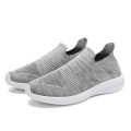 Wholesale new arrival fashion lightweight plain color fly knit slip on men's shoes in summer,shoes- for man,man shoe